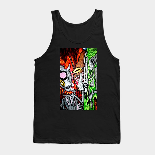 Devil Goat Bus Stop Tank Top by Jacob Wayne Bryner 